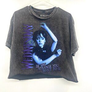Wednesday Adams Home Cropped T-Shirt Women's Medium